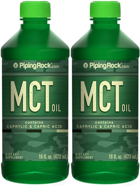 MCT Oil (Medium Chain Triglycerides) 2 Bottles x 16 fl oz