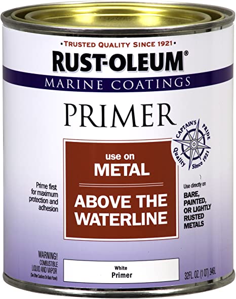 Rust-Oleum 207016 Marine Metal Primer, Quart