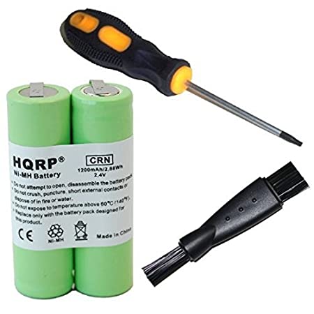 HQRP Battery fits Philips Norelco 5887XL 605RX 650TX 665RX 6701X 6705X Razor/Shaver Plus HQRP Screwdriver and Cleaning Brush