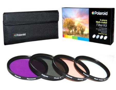 Polaroid Optics 62mm 4 Piece Filter Set (UV, CPL, FLD, WARMING) (PL-4FIL62)