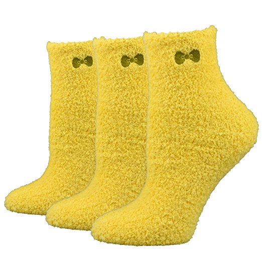 Fitu Women's Super Soft Warm Cozy Winter Fuzzy Socks 3 Pairs Pack