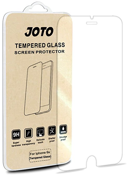 iPhone 6S 6 Tempered Glass Screen Protector - JOTO 0.33 mm Rounded Edge Tempered Glass Screen Protector Film Guard for Apple iPhone 6S / iPhone 6 4.7 inch (1 Pack)