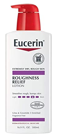 Eucerin Lotion Roughness Relief 16.9 Ounce (500ml) (3 Pack)