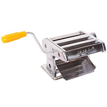 Z ZTDM Noodle Making Machine , Stainless Steel Dual-blade Multifunctional Hand-cranking Operation for Noodle & Pasta Maker Hand Crank & Roller