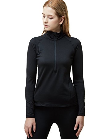 Tesla Women's Winterwear Sporty Slim Fit 1/2 Zip Fleece Lining Pullover XKZ02