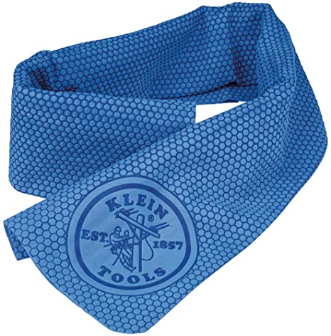 Klein Tools 60090 Cooling Towel for Neck with Evaporative PVA Technology, Blue
