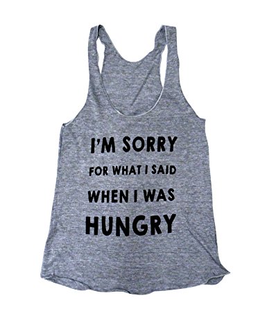 The Bold Banana Women's I'm Sorry for what I said when I was hungry Tank top