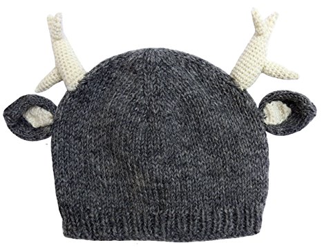 Knit Wool Deer Antler Hat