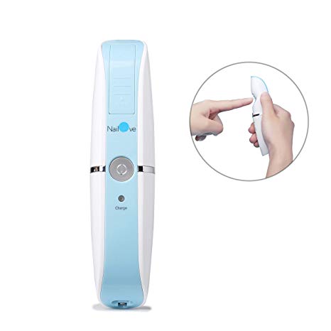 Nailove Electric Clippers Fingernails Automatic Manicure Portable Charging Cut Polish Trim Nail Grinder File for Baby Adults NL6311 Blue (Blue)