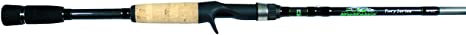 Dobyns Rods Fury Series FR 703C Medium Heavy Power Fast Action Casting Rod, 7'0", Black/Green