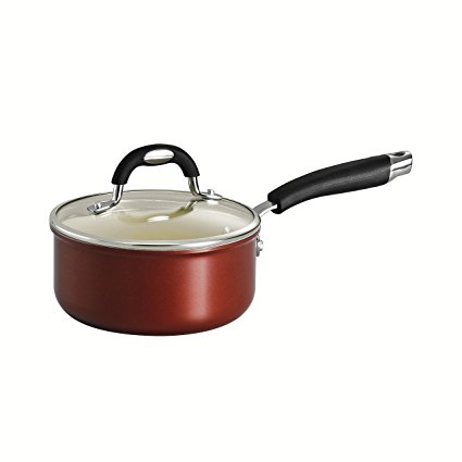 Tramontina 80110/048DS Style Ceramica 01 Covered Sauce Pan, 1.5-Quart, Metallic Copper