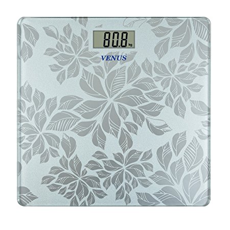 Venus Silver Personal Electronic Digital LCD Weight Machine (Light Blue)