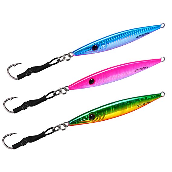 Goture Lead Vertical Jigs Saltwater Artificial Bait Boat Fishing Lures Jigging Lures