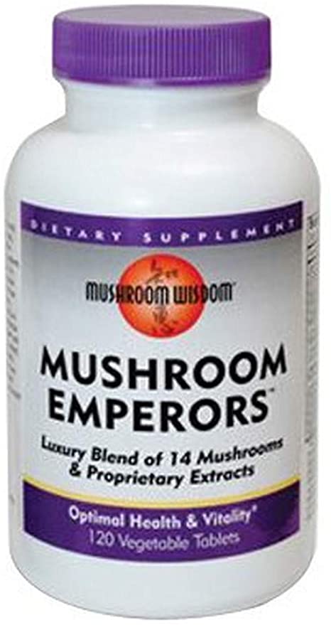 Mushroom Wisdom Mushroom Emperors, 120 Count