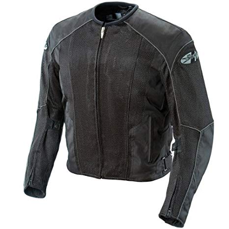 Joe Rocket Phoenix 5.0 Men's Mesh Motorcycle Riding Jacket (Black/Black, Large)