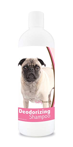 Healthy Breeds Dog Deodorizing Shampoo - Sweet Pea & Vanilla Scent - Hypoallergenic and pH Balanced Formula - 16 oz