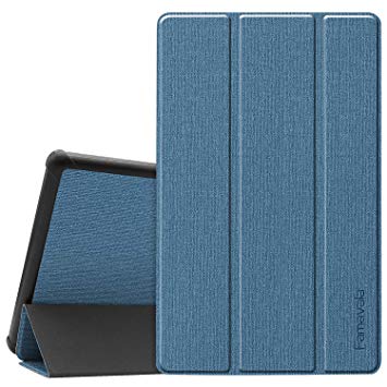 Famavala Shell Case Cover Compatible with 10.1" All-New Amazon Fire HD 10 Tablet (7th / 9th Generation, 2017/2019 Release) (ZLightBlue)