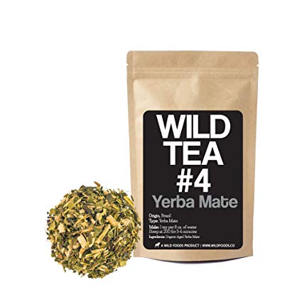 Organic Yerba Mate Tea, Wild Tea #4, Loose Leaf Yerba Mate From Brazil (4 ounce)