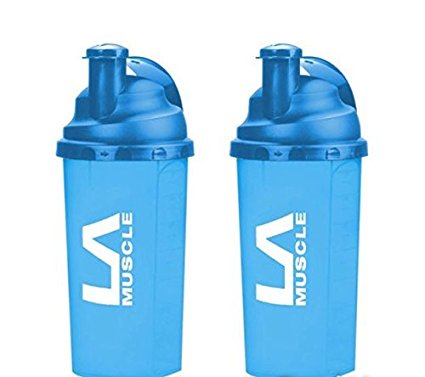 LA Muscle 700ml Shaker -Highest quality, Patented German-Made screw-top, Easy Mixing