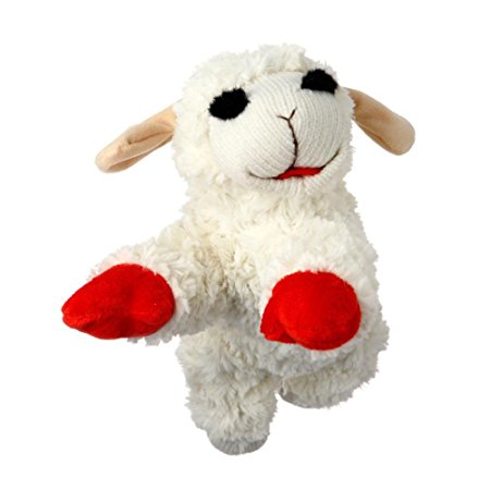 Multipet INTERNATIONAL 843140 Lambchop Plush Squeak Toy Mini for Pets, 6-Inch