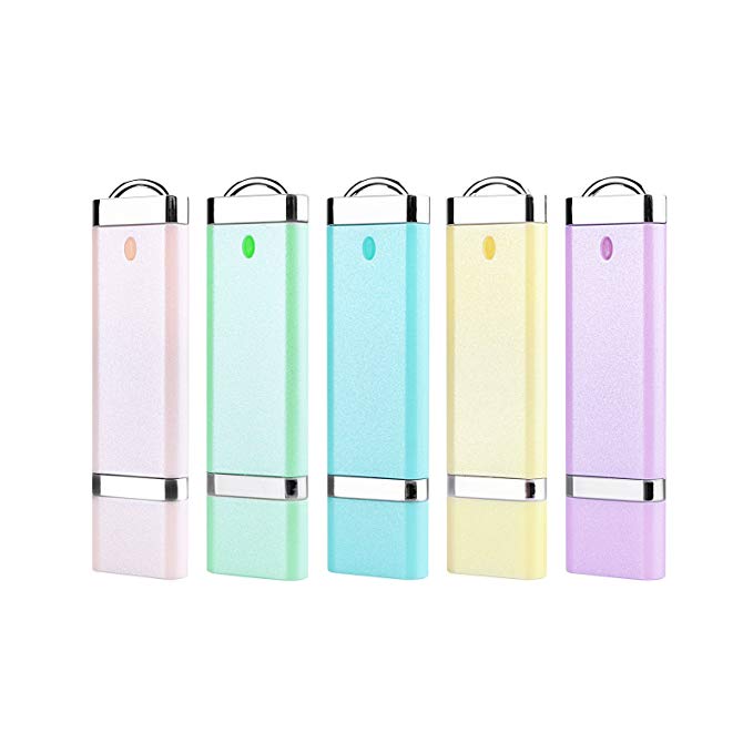 KEXIN 5PCS 8GB USB 2.0 Memory Stick Thumb drive U Disk-5 Clours Mixed: Light Blue,Green,Yellow,Pink,Purple … …