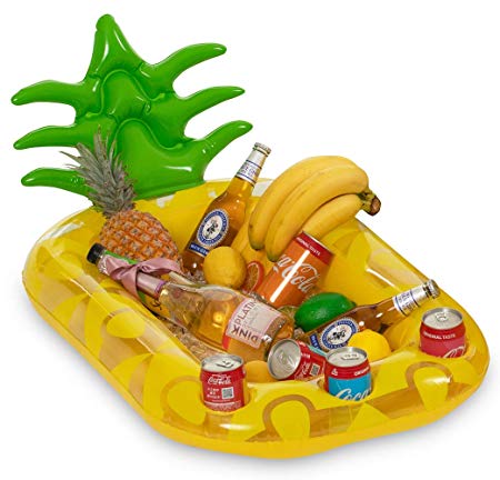 Vickea Inflatable Pineapple Drink Holder, Pool Float Party Accessories for Water Fun