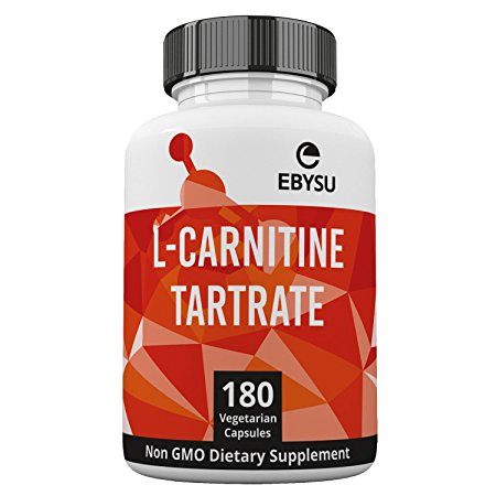 L-Carnitine Tartrate - 180 Count - 1000mg Maximum Strength