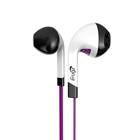 iFrogz IF-ITN-PRP Audio InTone Headphones with Mic, Purple