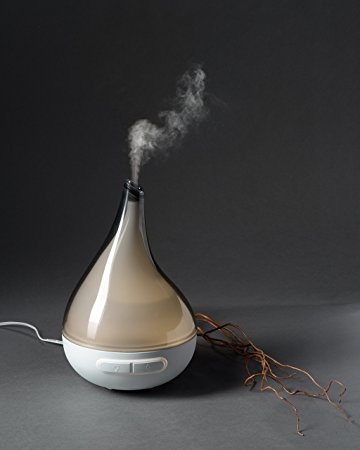 QUOOZ Lull Ultrasonic Aromatherapy Essential Oil Diffuser, High Capacity Diffuser with Auto Shut- Off
