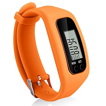 Bomxy Fitness Tracker Watch, Simply Operation Walking Running Pedometer with Calorie Burning and Steps Counting