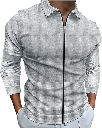 Golf Long Sleeve Shirts for Men Turn Down Collar Blouse Long Sleeve top Shirt Fashion Casual Shirt Collared Shirt Men