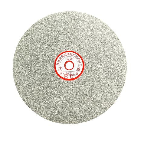 uxcell 200mm 8-inch Grit 80 Diamond Coated Flat Lap Disk Wheel Grinding Sanding Disc