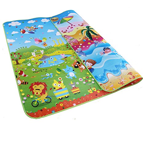 Garwarm 79×71 Inches Extra Large Baby Crawling Mat Non Toxic Baby Play Mat Game Mat，0.2 Inch Thick