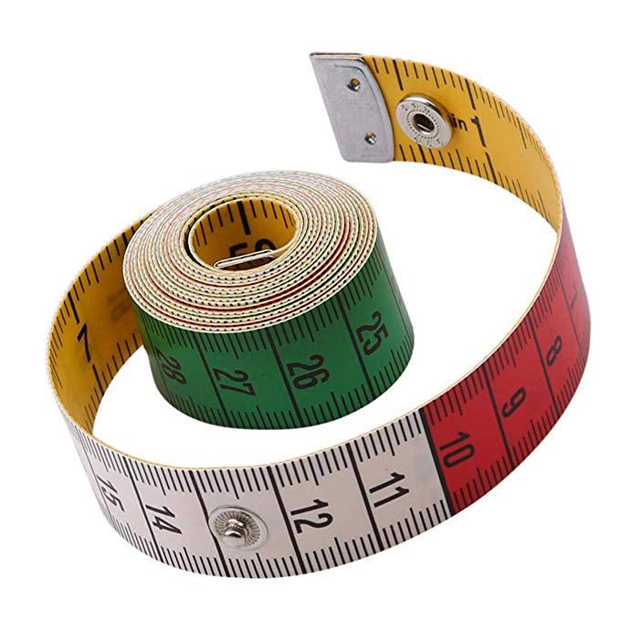 Flexible Tape Measure Body Measurements Soft Tape Measure Cloth Tailor Fabric Measuring Tape Sewing Crafts Tools, Double Scale 60 in /150 cm