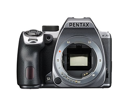 Pentax K-70 Weather-Sealed DSLR Camera, Body Only (Silver)