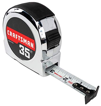 CRAFTSMAN Tape Measure, Chrome Classic, 35-Foot (CMHT37335S)