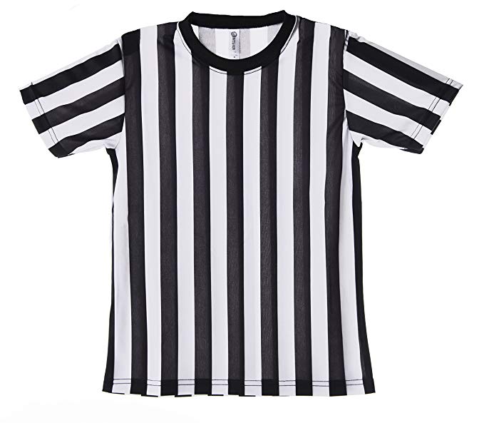 Mato & Hash Children's Referee Shirt Ref Costume Toddlers Kids Teens