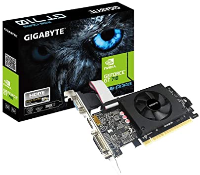 Gigabyte GeForce GT 710 2GB Graphic Cards and Support PCI Express 2.0 X8 Bus Interface. Graphic Cards Gv-N710D5-2Gil
