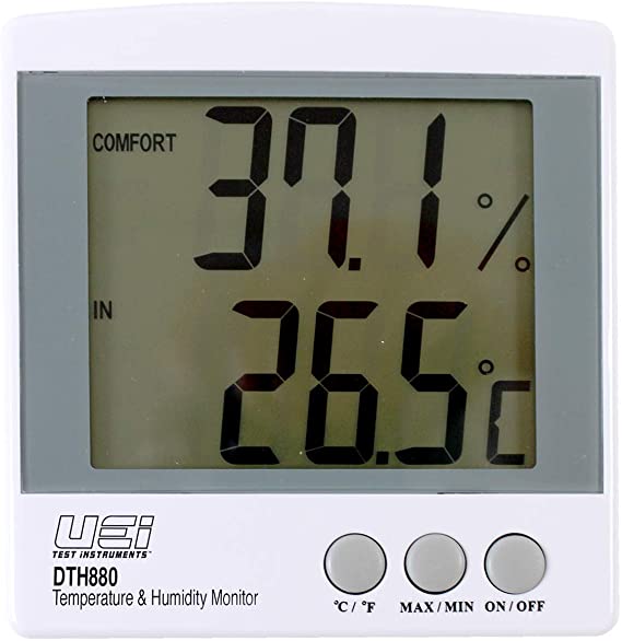 Universal Enterprises DTH880 Wall Mounted Temperature and Humidity Tester