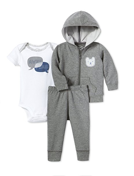 Lamaze Baby Organic 3 Piece Hoodie Set