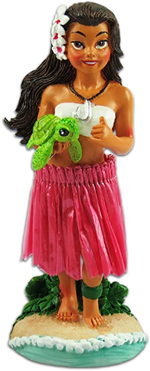 KC Hawaii Napua Honu Hula Girl Miniature Dashboard Doll