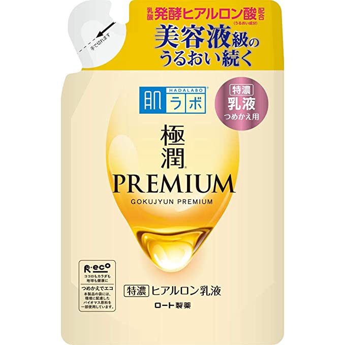 Hada Labo Gokujun Premium Hyaluronic Emulsion Refill Cream 140mL