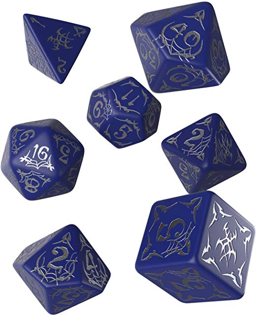 Q WORKSHOP Pathfinder Second Darkness Rpg Ornamented Dice Set 7 Polyhedral Pieces