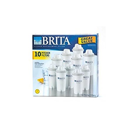 Brita 766229 Pitcher Replacement Filters, 10-Pack