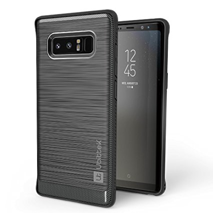 Galaxy Note 8 Case, Ubittek Resilient Shock Absorption and Carbon Fiber Design Case for Samsung Galaxy Note 8 (2017) - Black