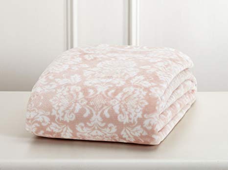 Home Fashion Designs Velvet Plush Soft Bed Blanket (Full/Queen, Rose Smoke)