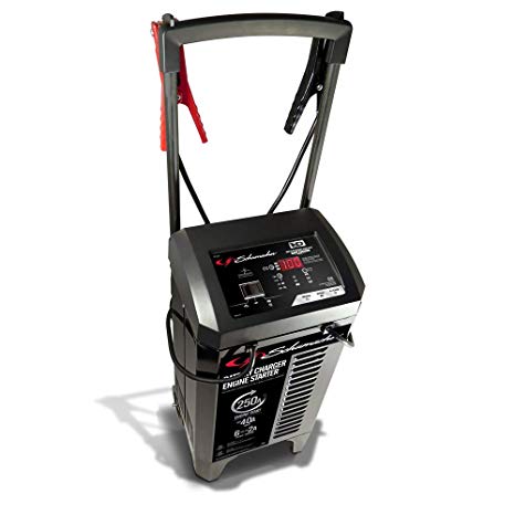 Schumacher SC1325 6/12V Wheeled Fully Automatic Battery Charger and 40/250A Engine Starter