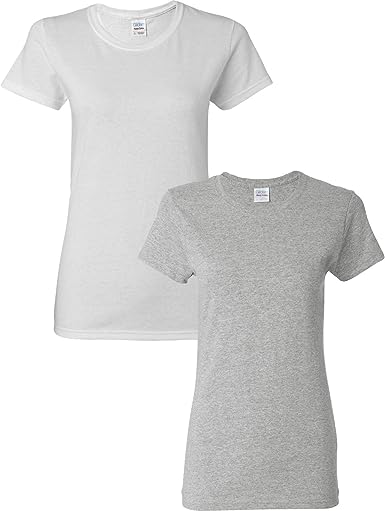 Gildan Women's Heavy Cotton T-Shirt, Style G5000L, 2-Pack