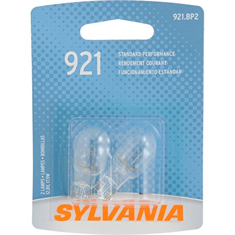 SYLVANIA 921 Basic Miniature Bulb, (Contains 2 Bulbs)