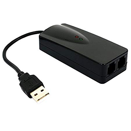 Scangle 56K External USB Data Fax Dial Up Internet Modem Dual Port Built in Buzzer Truly Plug n Play Driverless Installation Built in Driver Windows 10, 8.1, 8, 7, 32-bit 64-bit